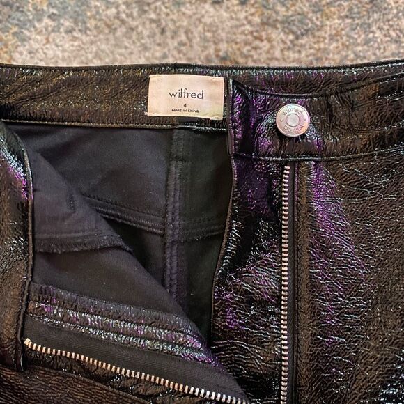 Aritzia Wilfred Melina Vegan black Leather Pants - Picture 6 of 7